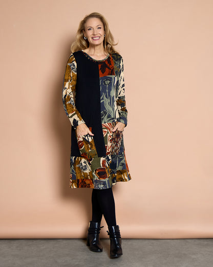 Dagomba Dress - Earthy Tones