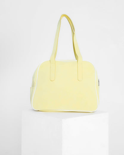 Daisy Retro Bowling Bag - Butter Yellow