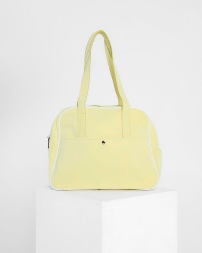 Daisy Retro Bowling Bag - Butter Yellow