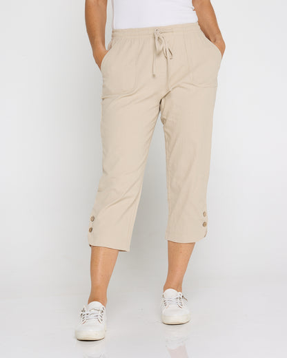 Danny Capri Pants - Biege