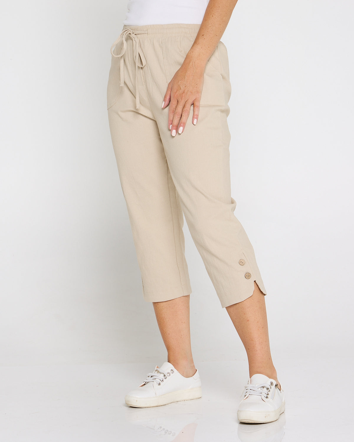 Danny Capri Pants - Biege