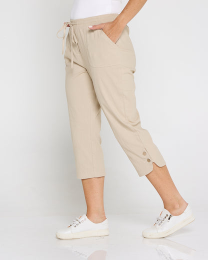 Danny Capri Pants - Biege