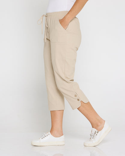 Danny Capri Pants - Biege