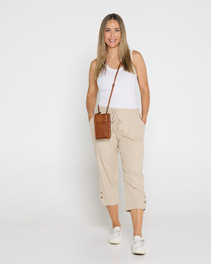 Phone Holder Purse - Brown