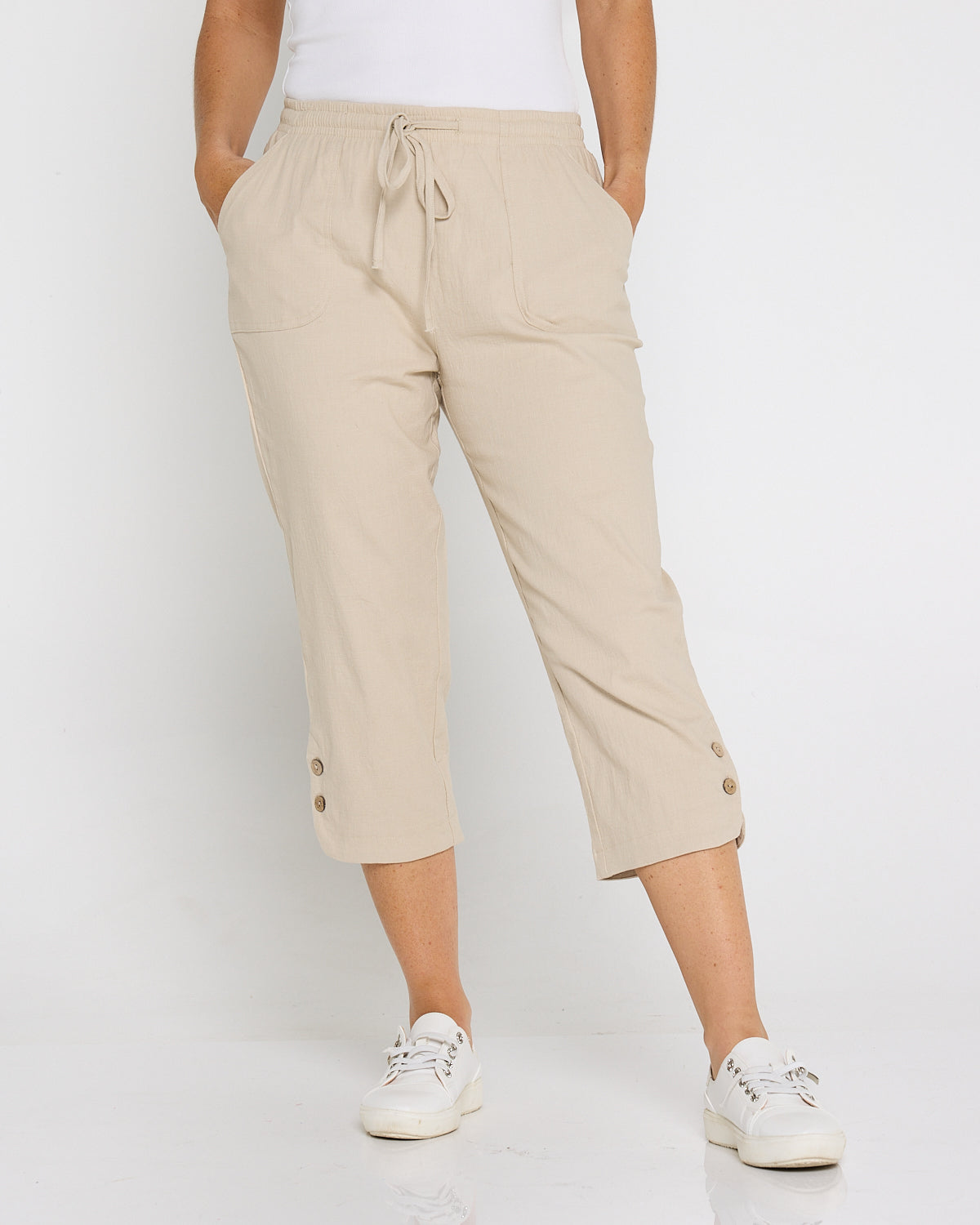 Danny Capri Pants - Biege