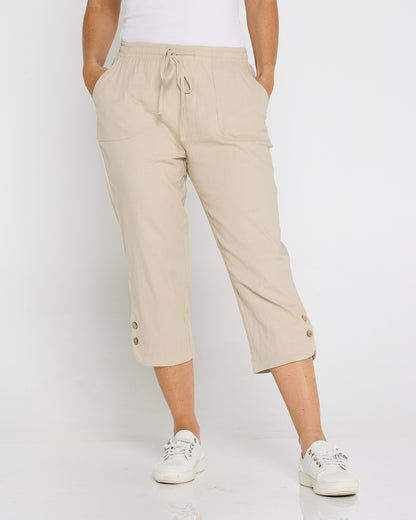 Danny Capri Pants - Biege