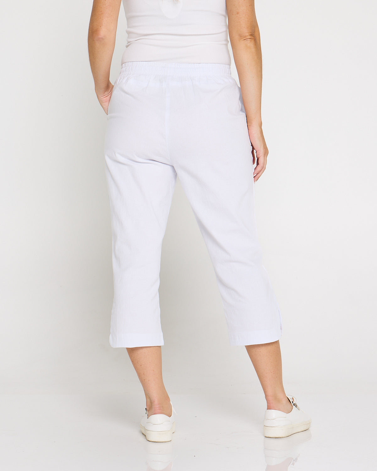 Danny Capri Pants - White