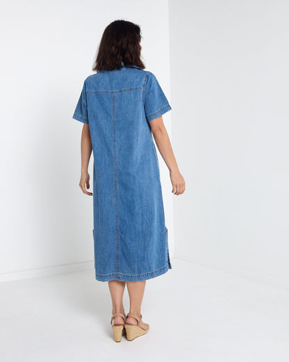 Ayla Shirt Dress - Denim