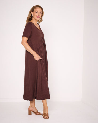 Halcyon Dress - Chocolate