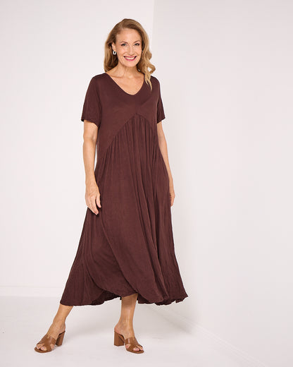 Halcyon Dress - Chocolate