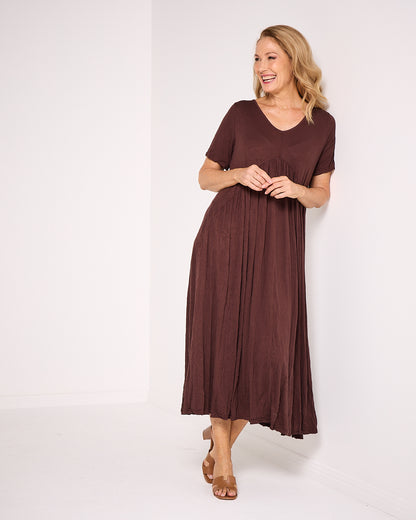 Halcyon Dress - Chocolate