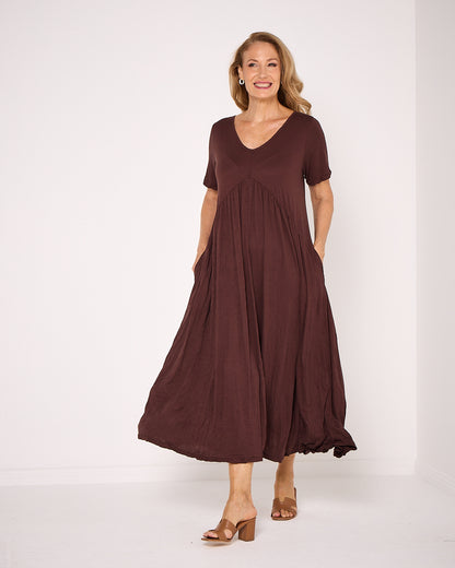 Halcyon Dress - Chocolate
