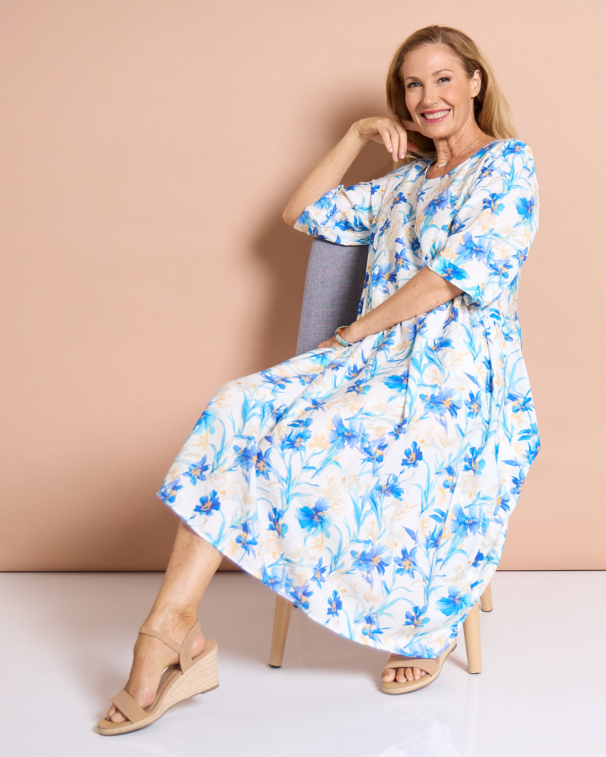 Giselle Dress - Blue Iris