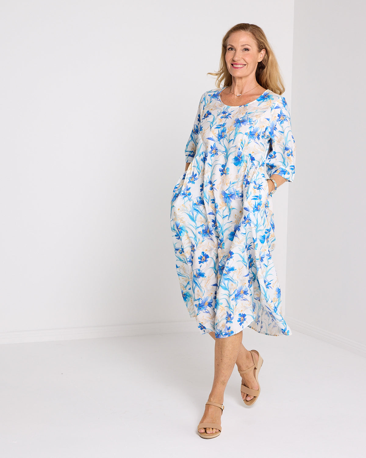 Giselle Dress - Blue Iris