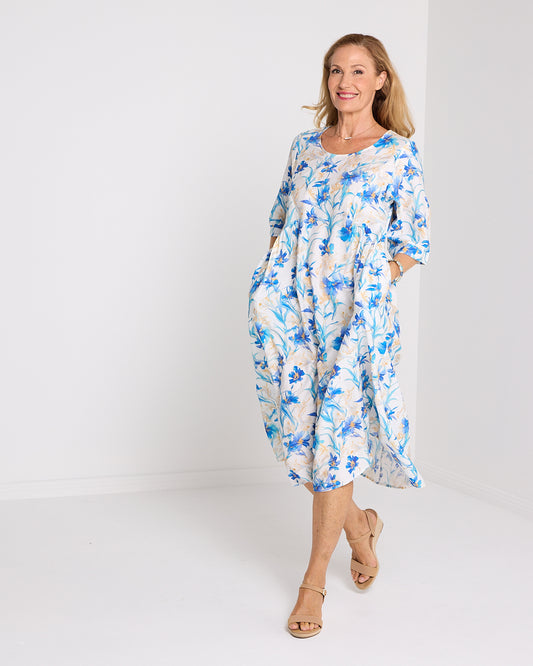 Giselle Dress - Blue Iris