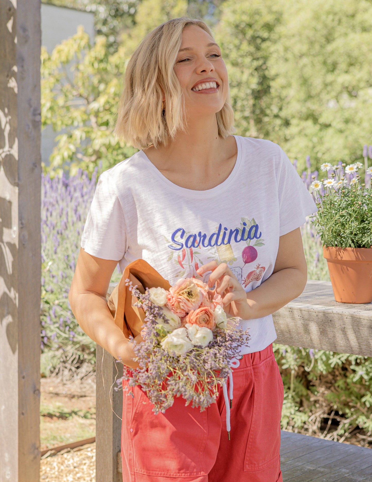 Alfresco Tee - Sardinia White