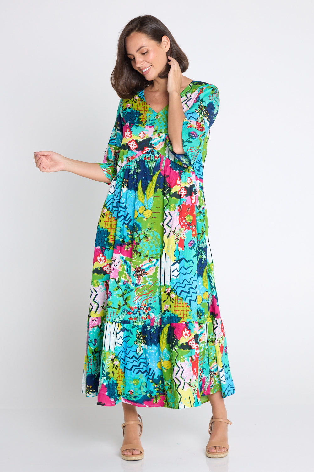 Elafonissi Dress - Artist Print