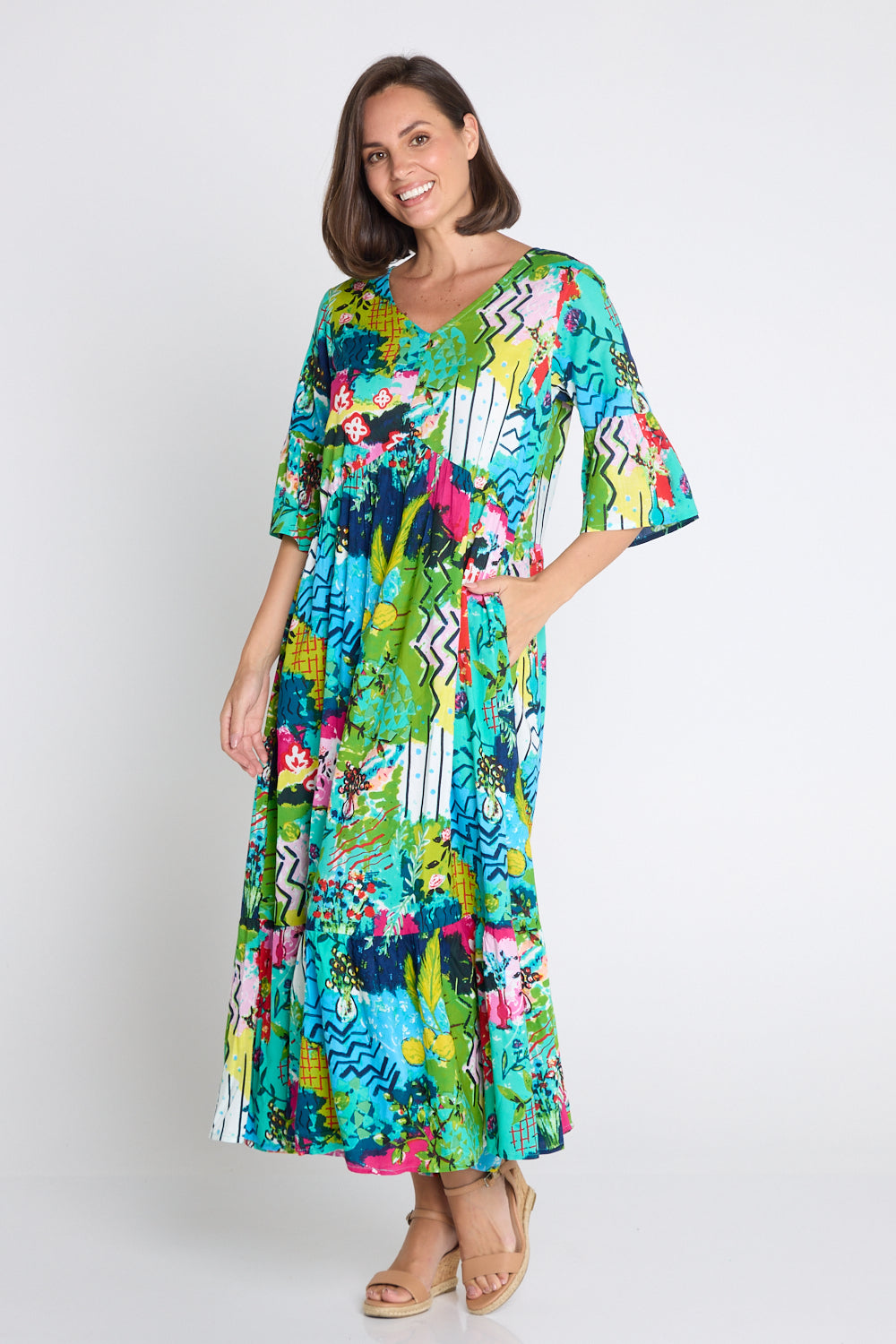 Elafonissi Dress - Artist Print