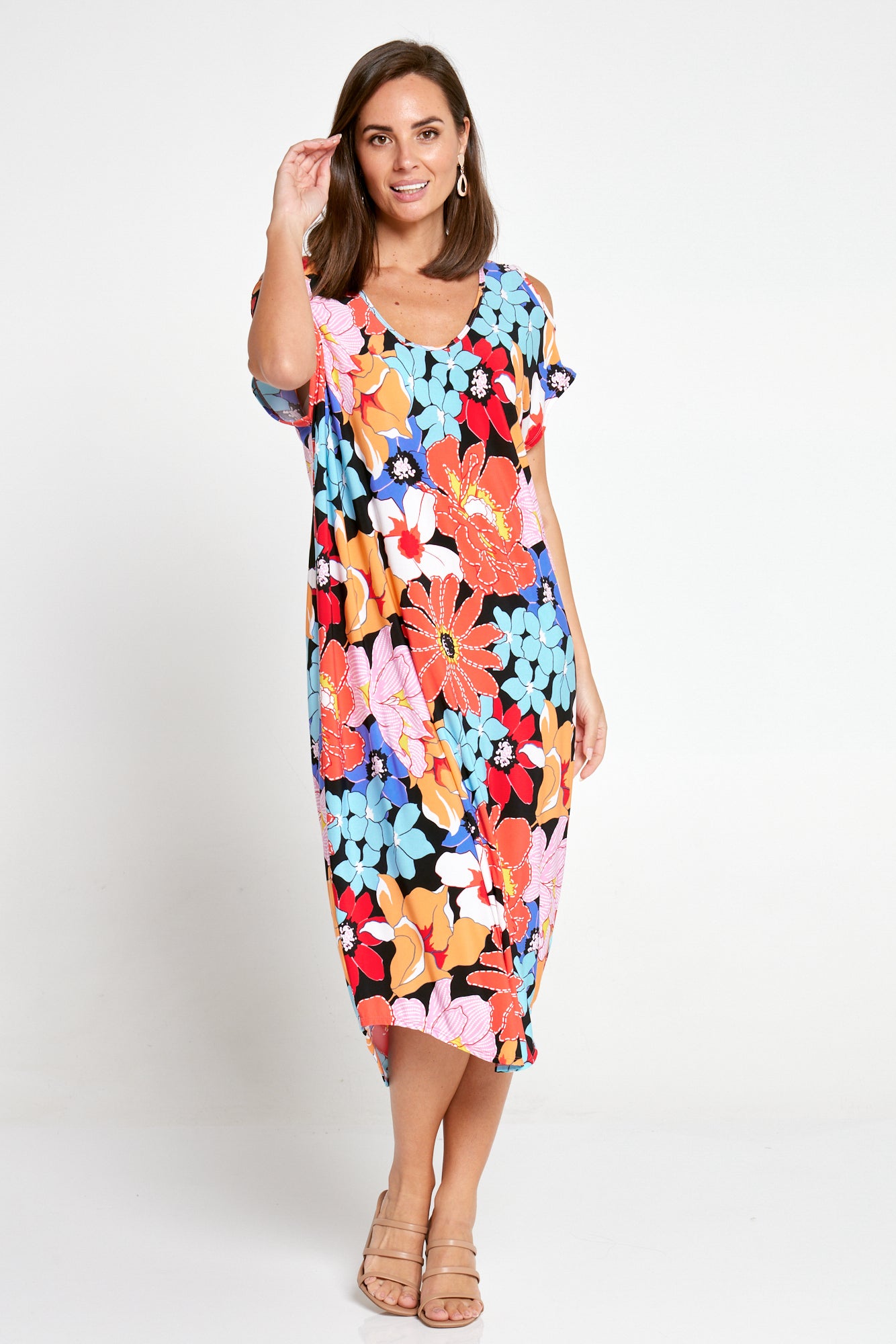 Eliza j cold shoulder dress hot sale