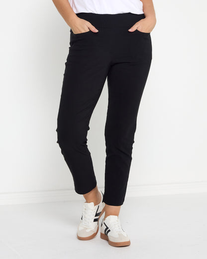 Ella Essential Stretch Pants - Black