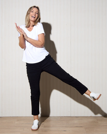 Ella Essential Stretch Pants - Black