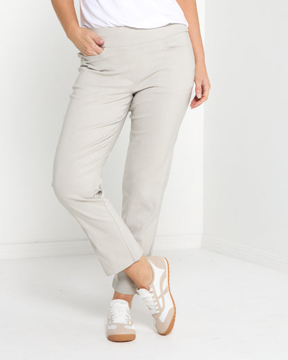 Ella Essential Stretch Pants - Stone