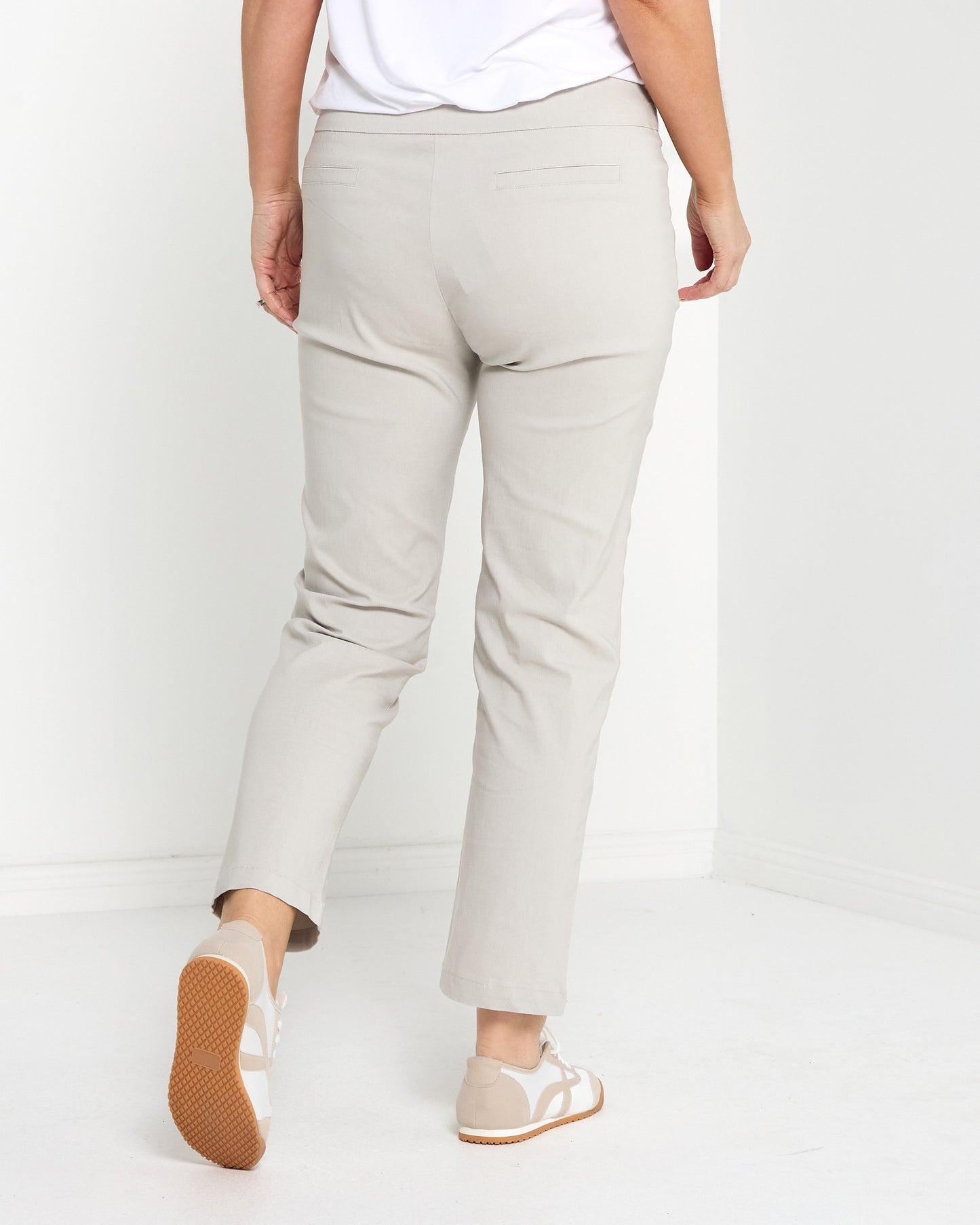 Ella Essential Stretch Pants - Stone