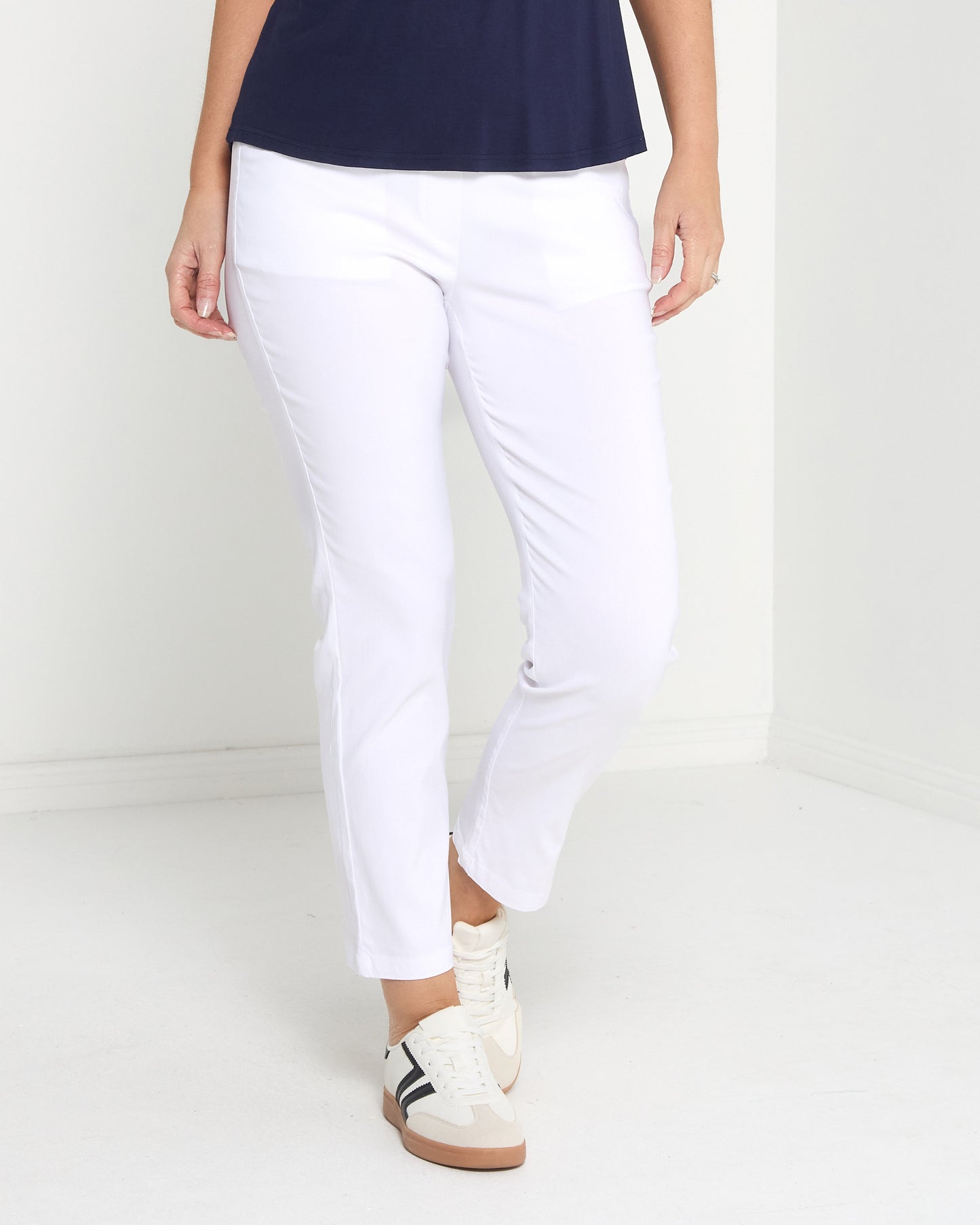 Ella Essential Stretch Pants - White