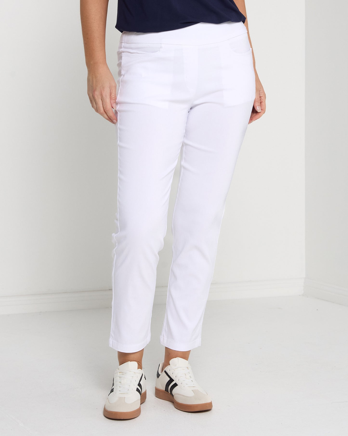 Ella Essential Stretch Pants - White