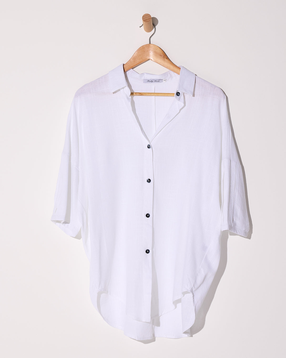 Elton Linen Shirt - White