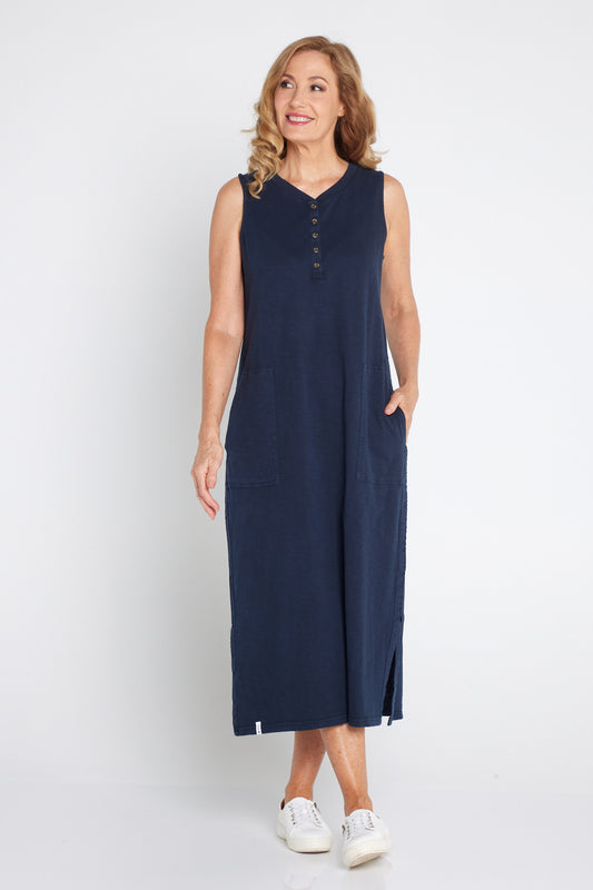 Elysian Dress - Navy