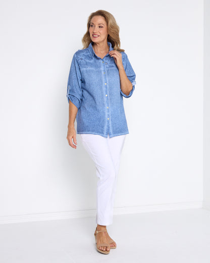 Azul Shirt - Washed Blue