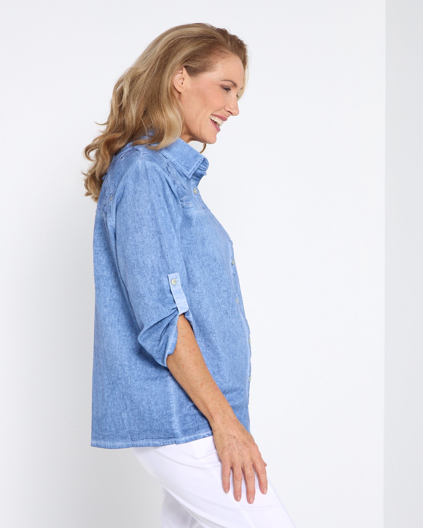 Azul Shirt - Washed Blue