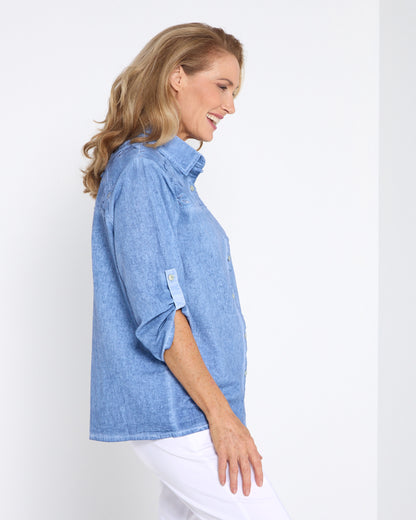 Azul Shirt - Washed Blue