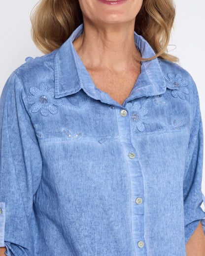Azul Shirt - Washed Blue