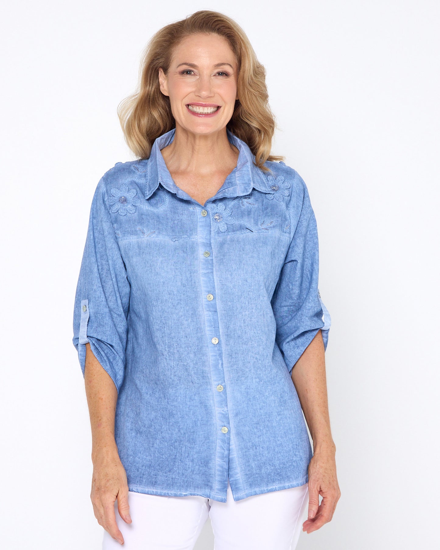 Azul Shirt - Washed Blue