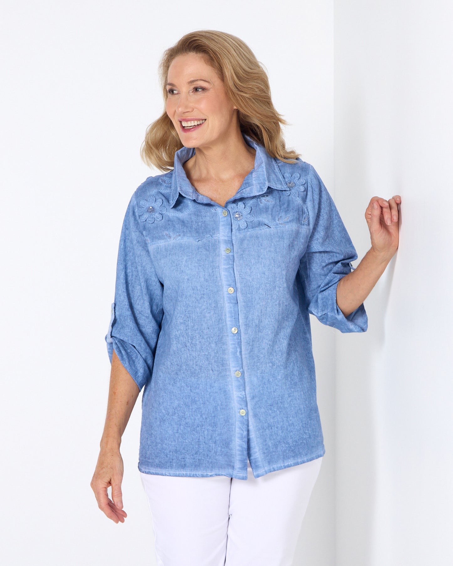 Azul Shirt - Washed Blue