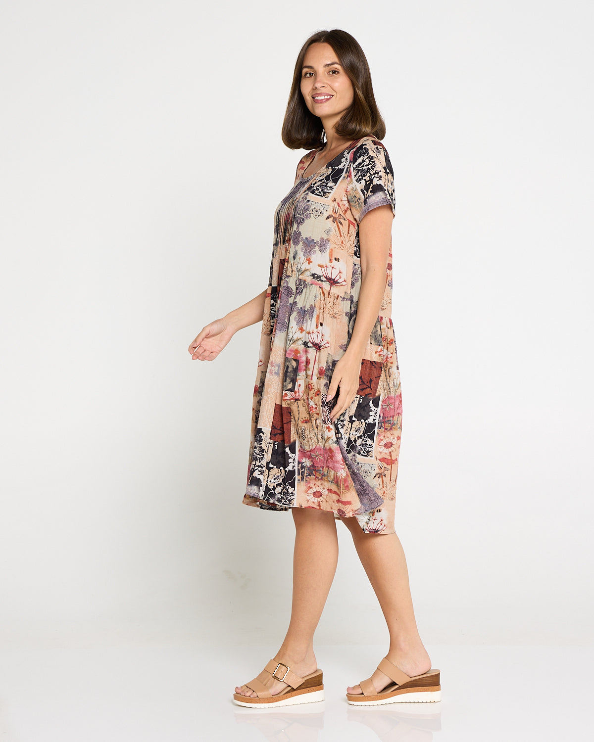Emery Cotton Dress - Wildflower Fields