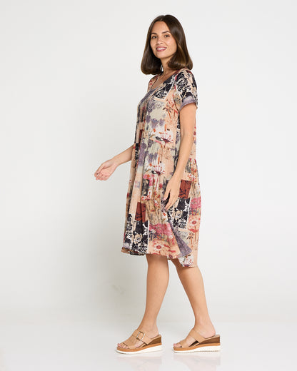 Emery Cotton Dress - Wildflower Fields