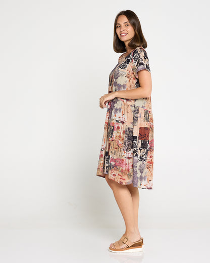 Emery Cotton Dress - Wildflower Fields