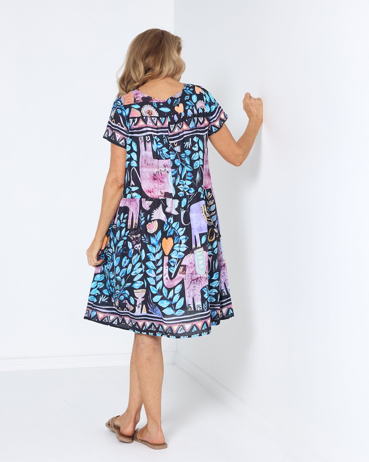 Emery Dress - Blue Pink