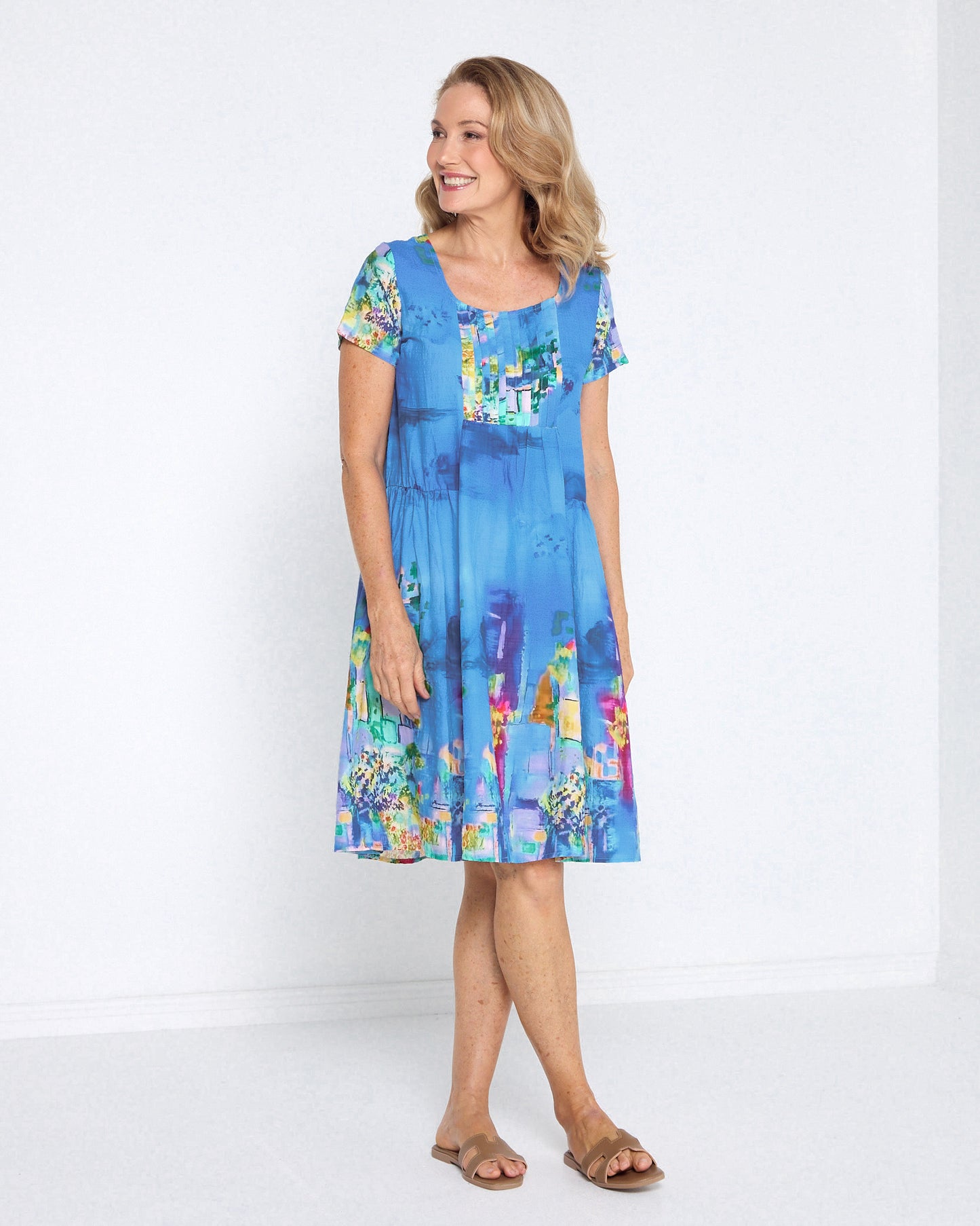 Emery Dress - Mediterranean Blue
