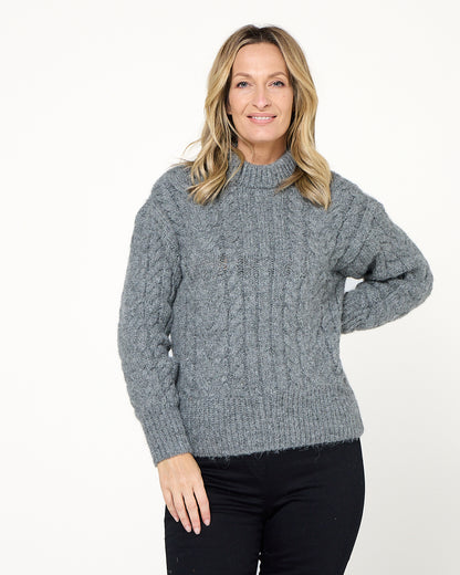 Glastonbury Knit - Charcoal