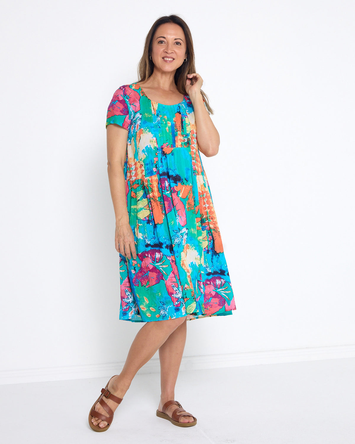 Emery Dress - Tropical Mosaic