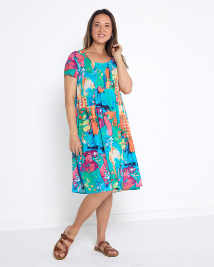 Emery Dress - Tropical Mosaic