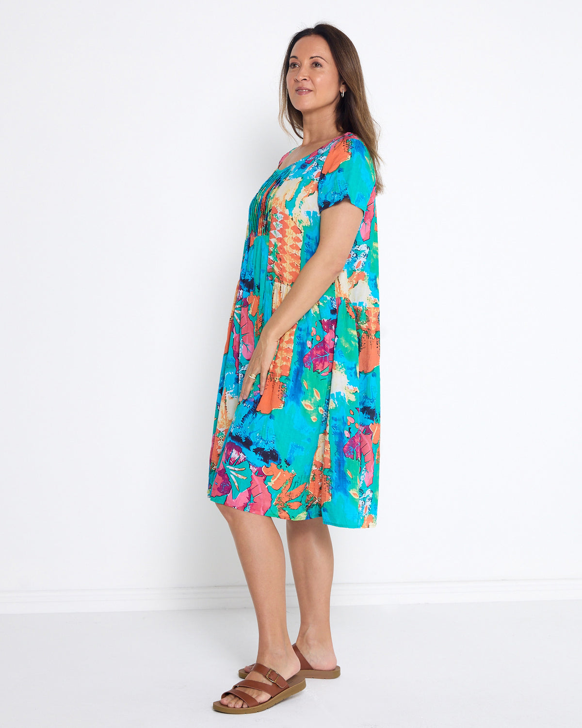 Emery Dress - Tropical Mosaic