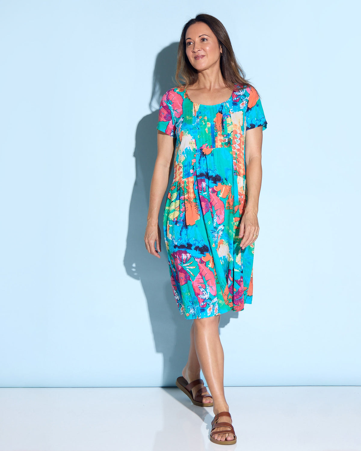 Emery Dress - Tropical Mosaic