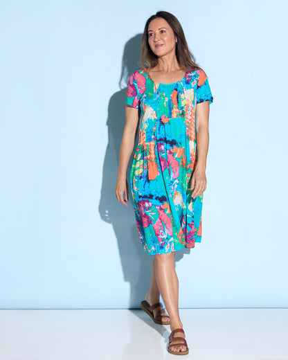 Emery Dress - Tropical Mosaic