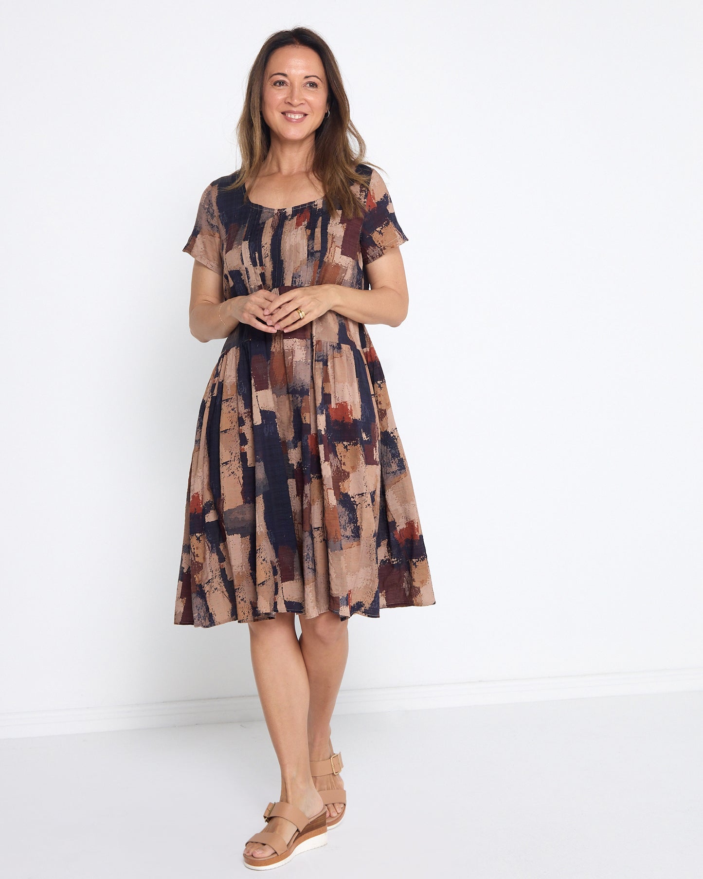 Emery Dress - Woodland Patch
