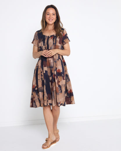 Emery Dress - Woodland Patch